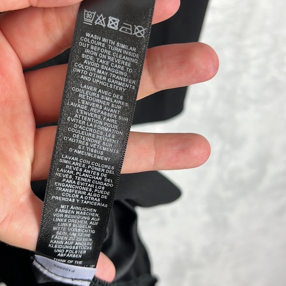 ASOS Curve Black Drape Ruched Long Sleeve Deep Vneck Sexy Tux Blazer Mini Dress - Picture 15 of 16